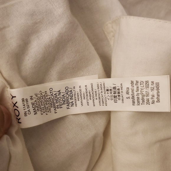 ROXY "Heart By The Sea" Large Tote Bag Beach Weekender Knit Canvas Boho Aztec - Picture 8 of 16